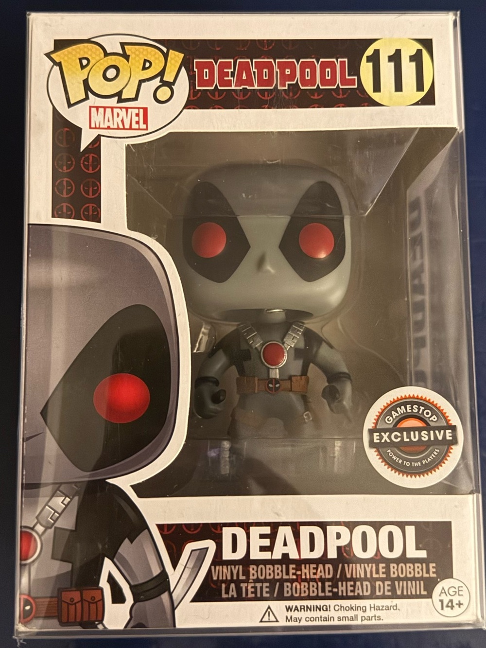 Funko Pop! Marvel Deadpool Vinyl Figure - Gray with Red Details